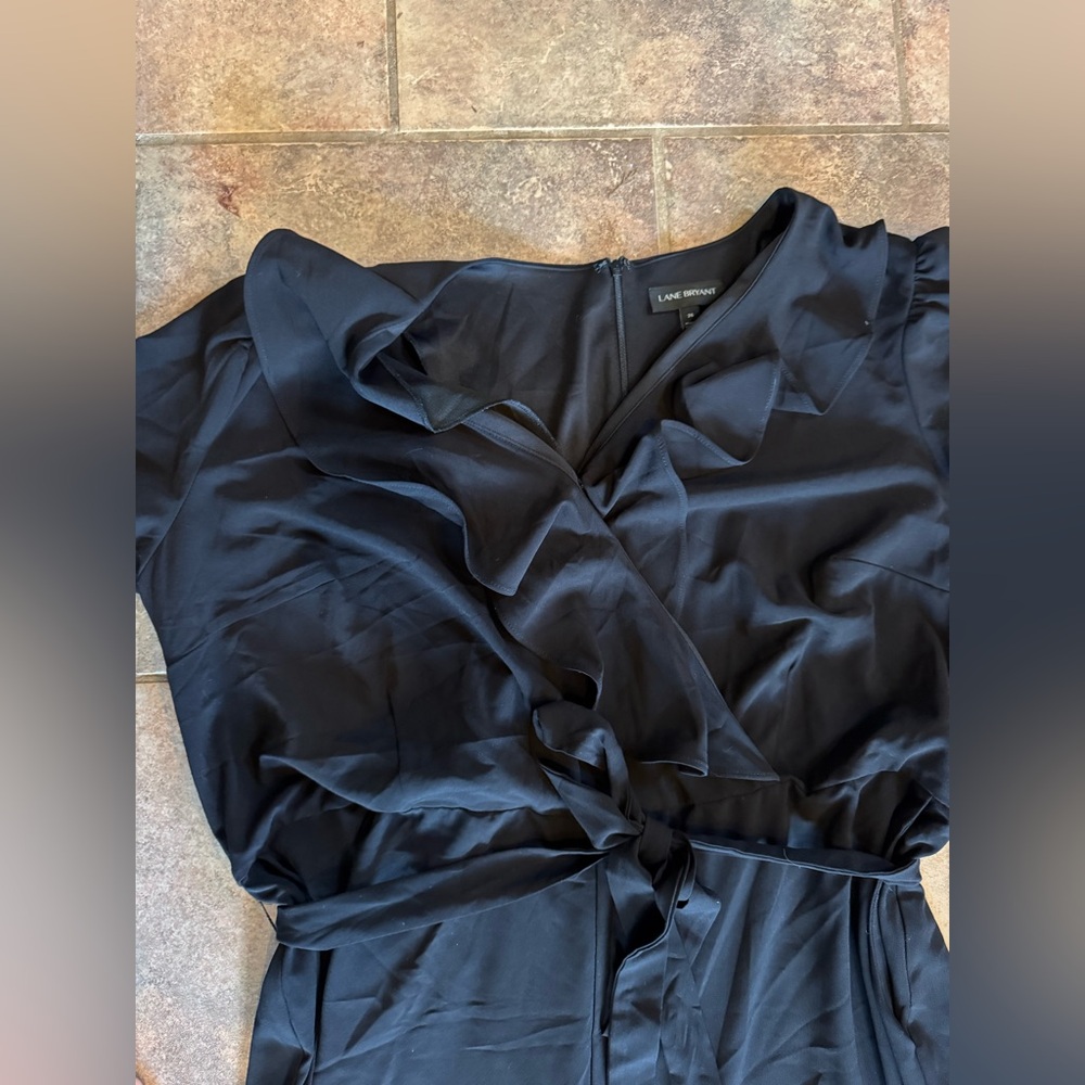Lane Bryant Black Wide-Leg Jumpsuit - Picture 3 of 5